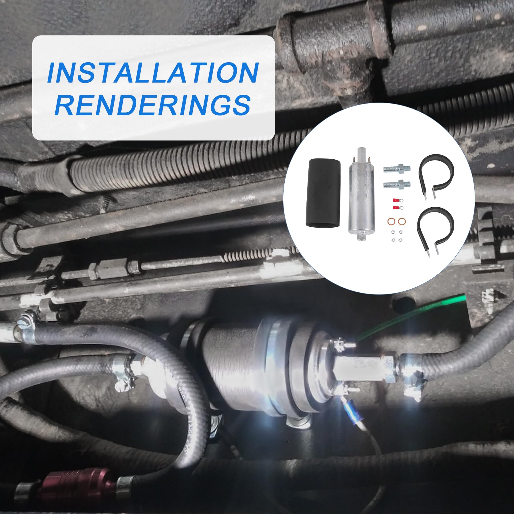 JDMSPEED all-metal shell with inlet and outlet fittings