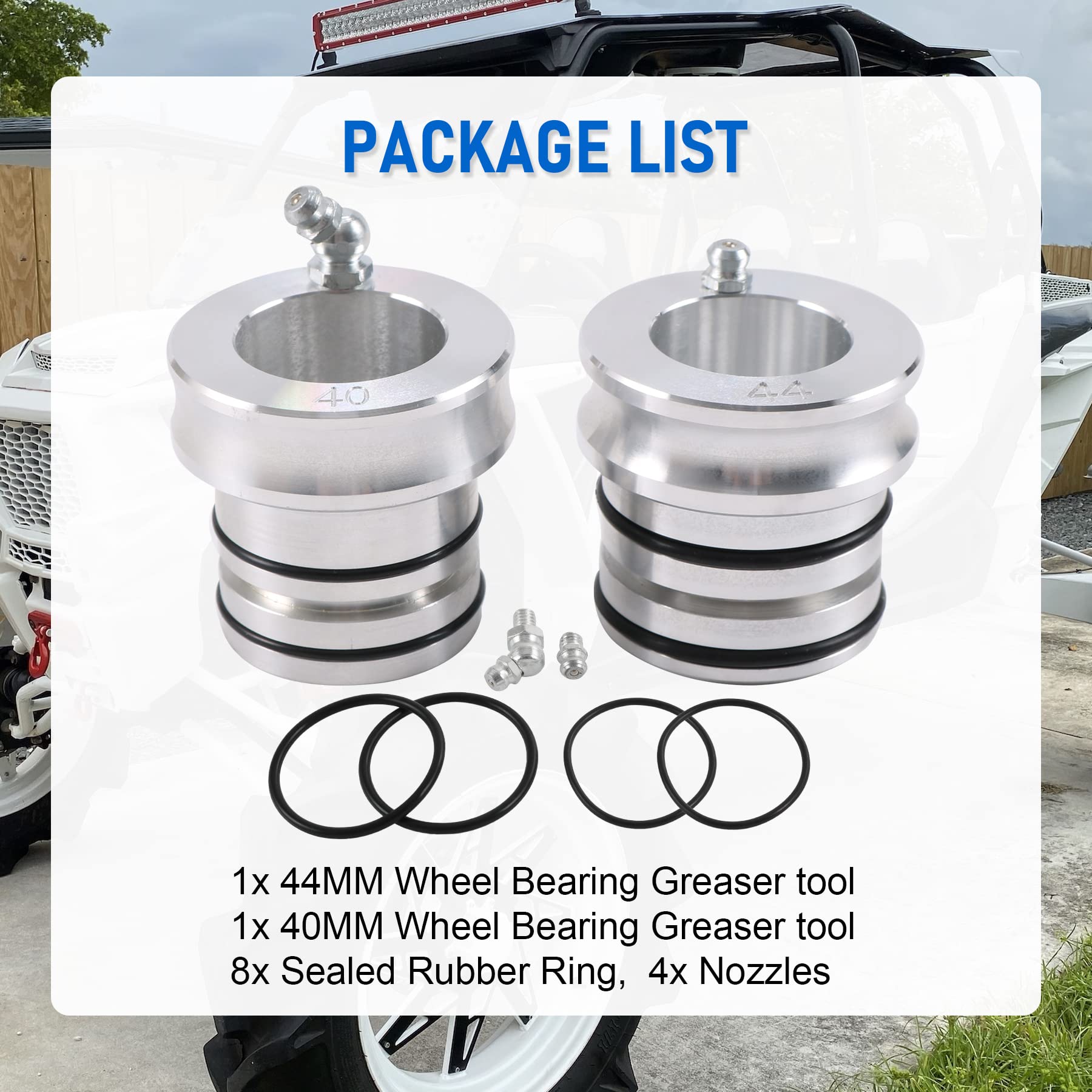 Durable aluminum body supports long life during bearing greasing sessions