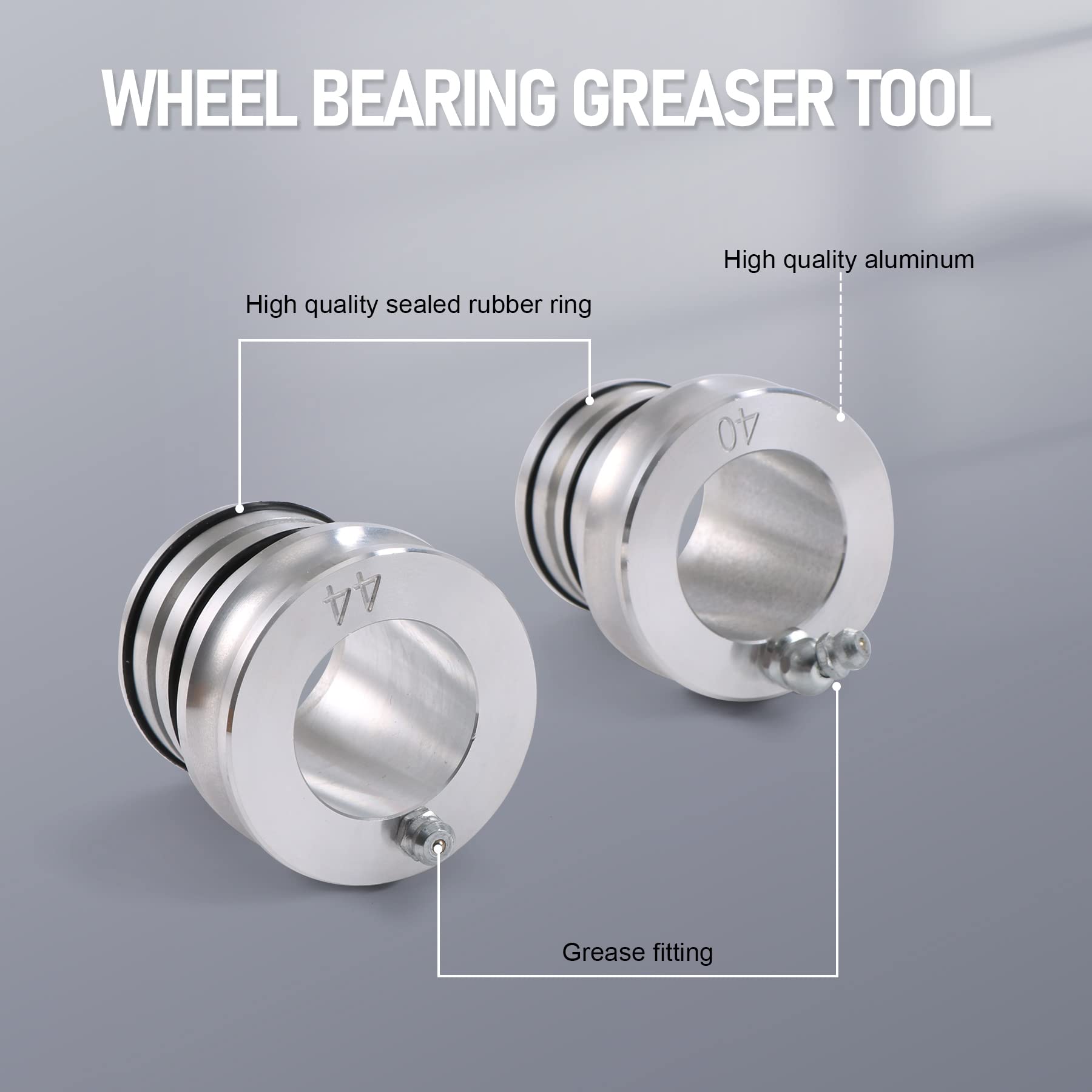 Fits both 44mm and 40mm bearings for Polaris UTVs