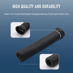 JDMSPEED boot heat sleeve side view showing universal fit for angled boots