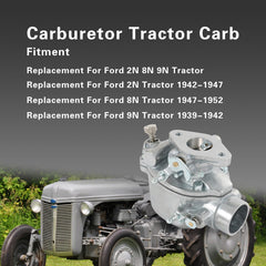 JDMSPEED carburetor assembly package with governor rod and sediment bowl kit for Ford tractors