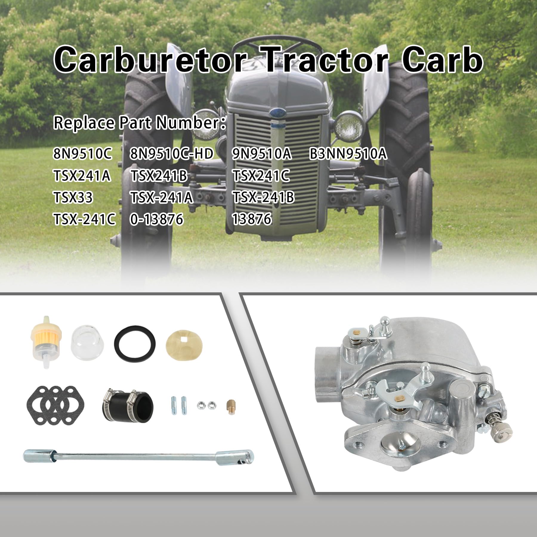 JDMSPEED mounting gaskets ensure secure, leak-free attachment on Ford tractors