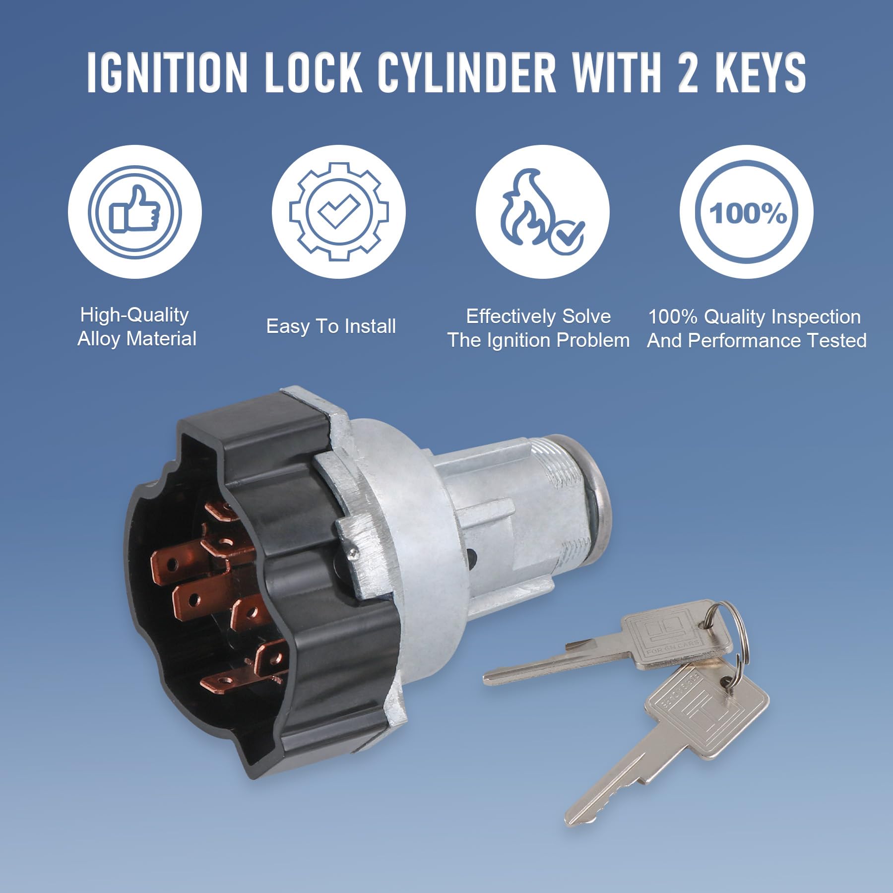 JDMSPEED dash-mount ignition lock shown for plug-and-play fitment