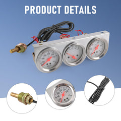 JDMSPEED dashboard installation of triple gauge kit for a clean, compact look