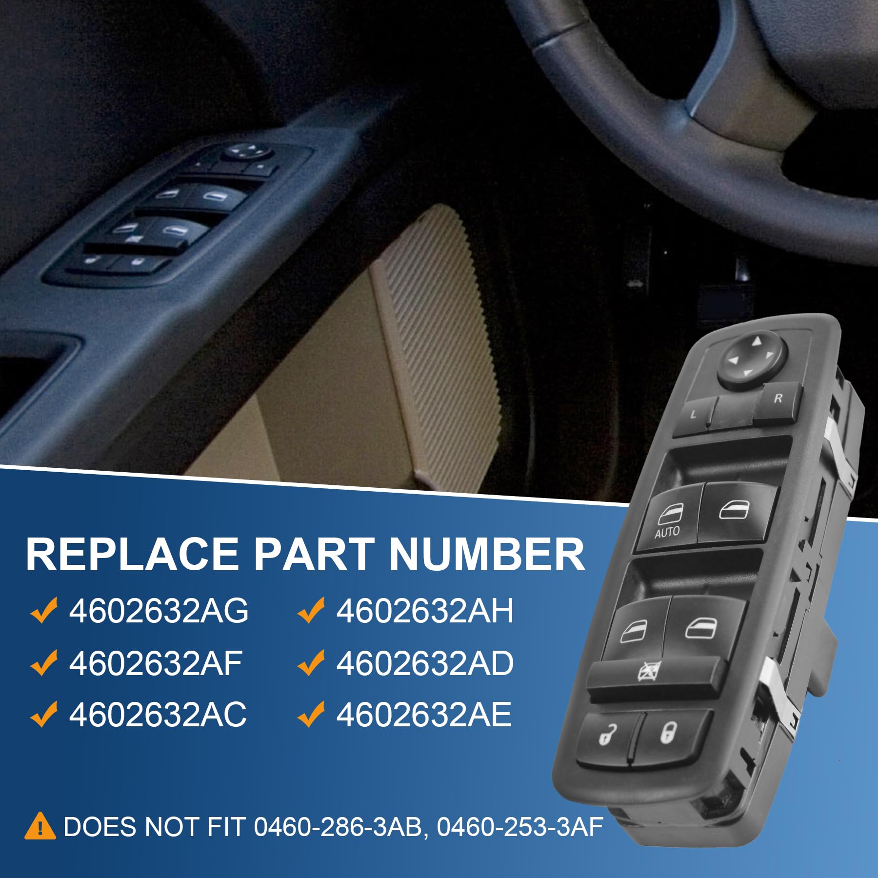 JDMSPEED driver-side window switch for Nitro restores seamless operation.