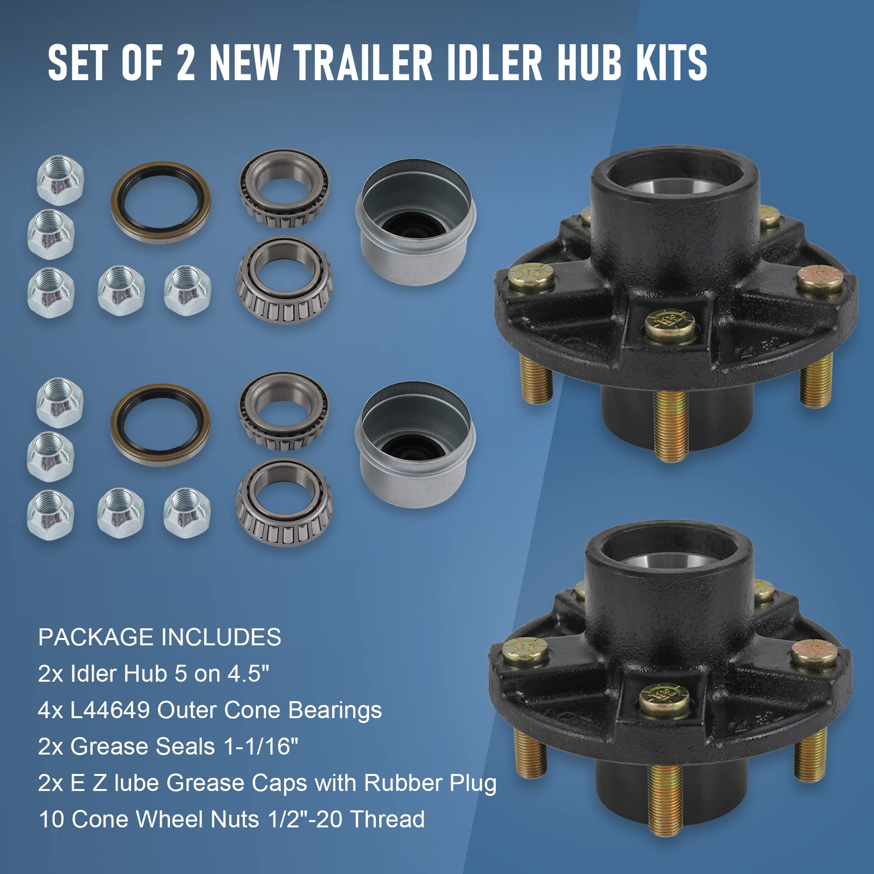 JDMSPEED 1-1/16 in grease seals protect bearing surfaces