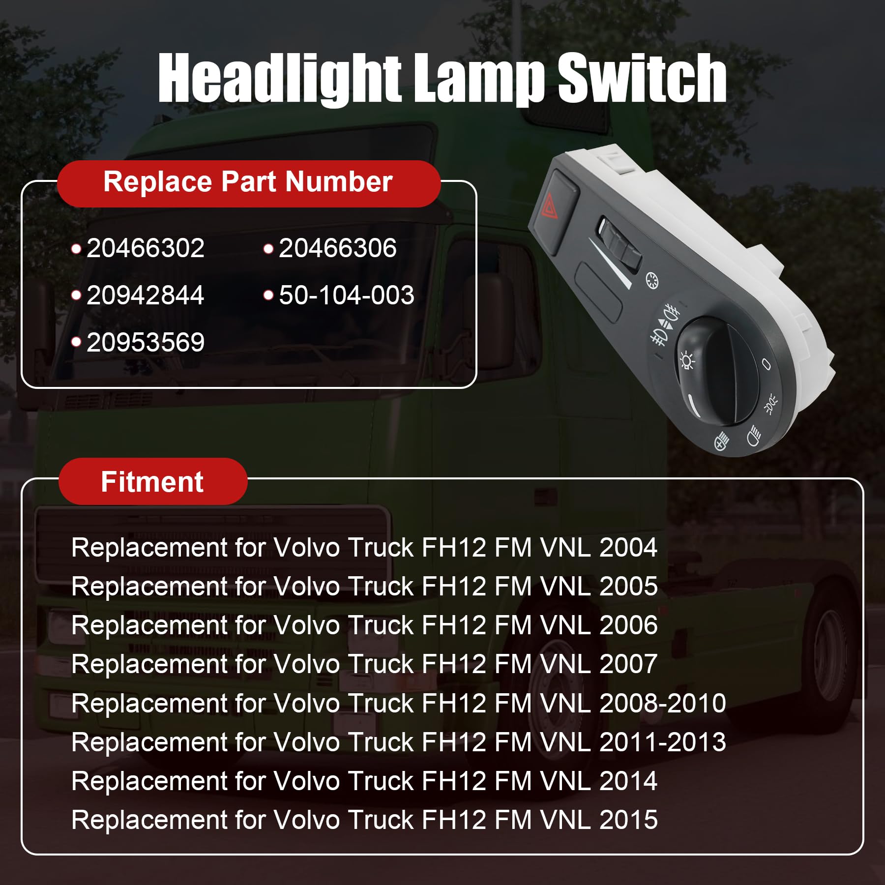 JDMSPEED 13-pin connector headlight switch, backside view, improves wiring compatibility.