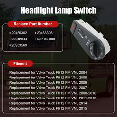 JDMSPEED 13-pin connector headlight switch, backside view, improves wiring compatibility.