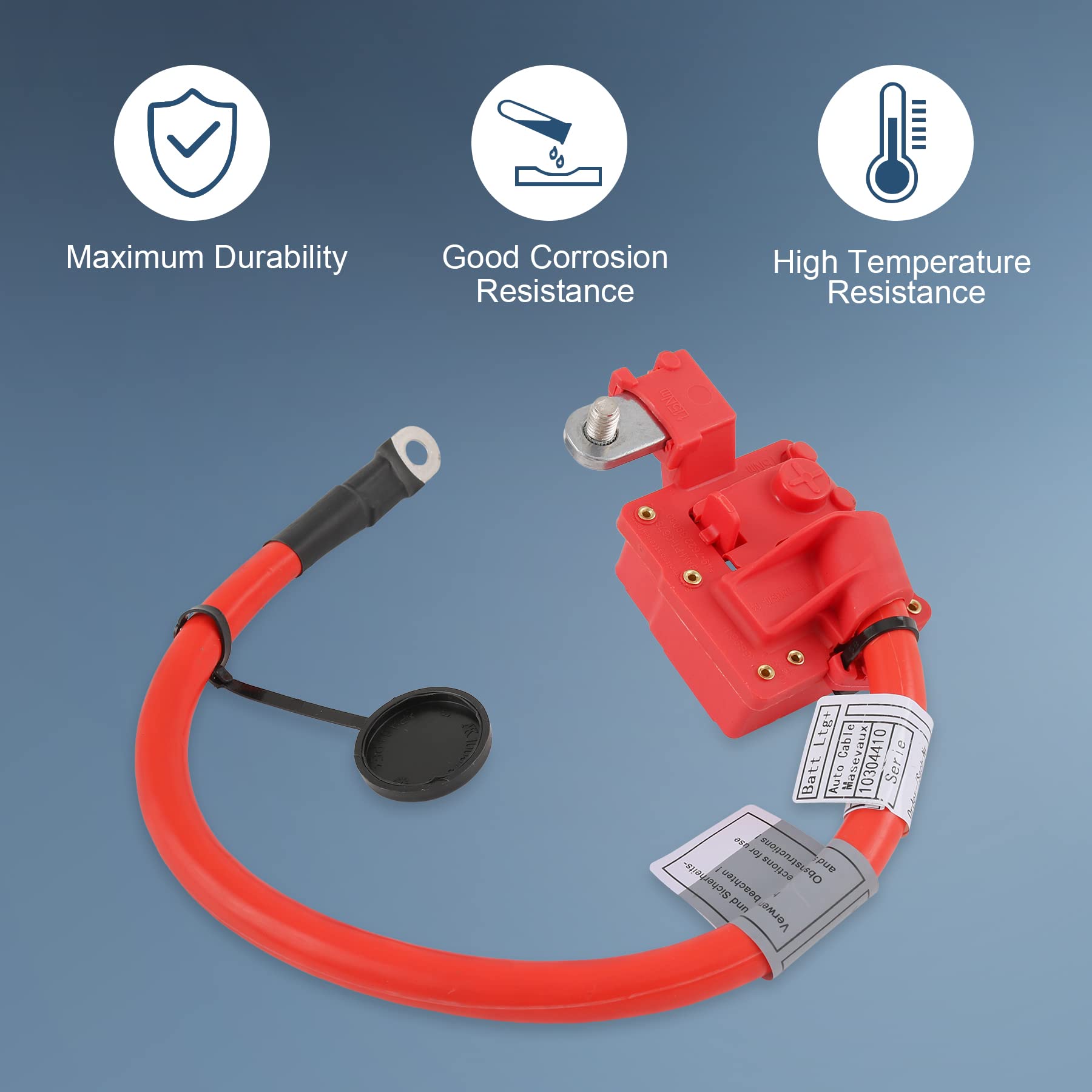 JDMSPEED high-durability battery cable withstands heat and wear.