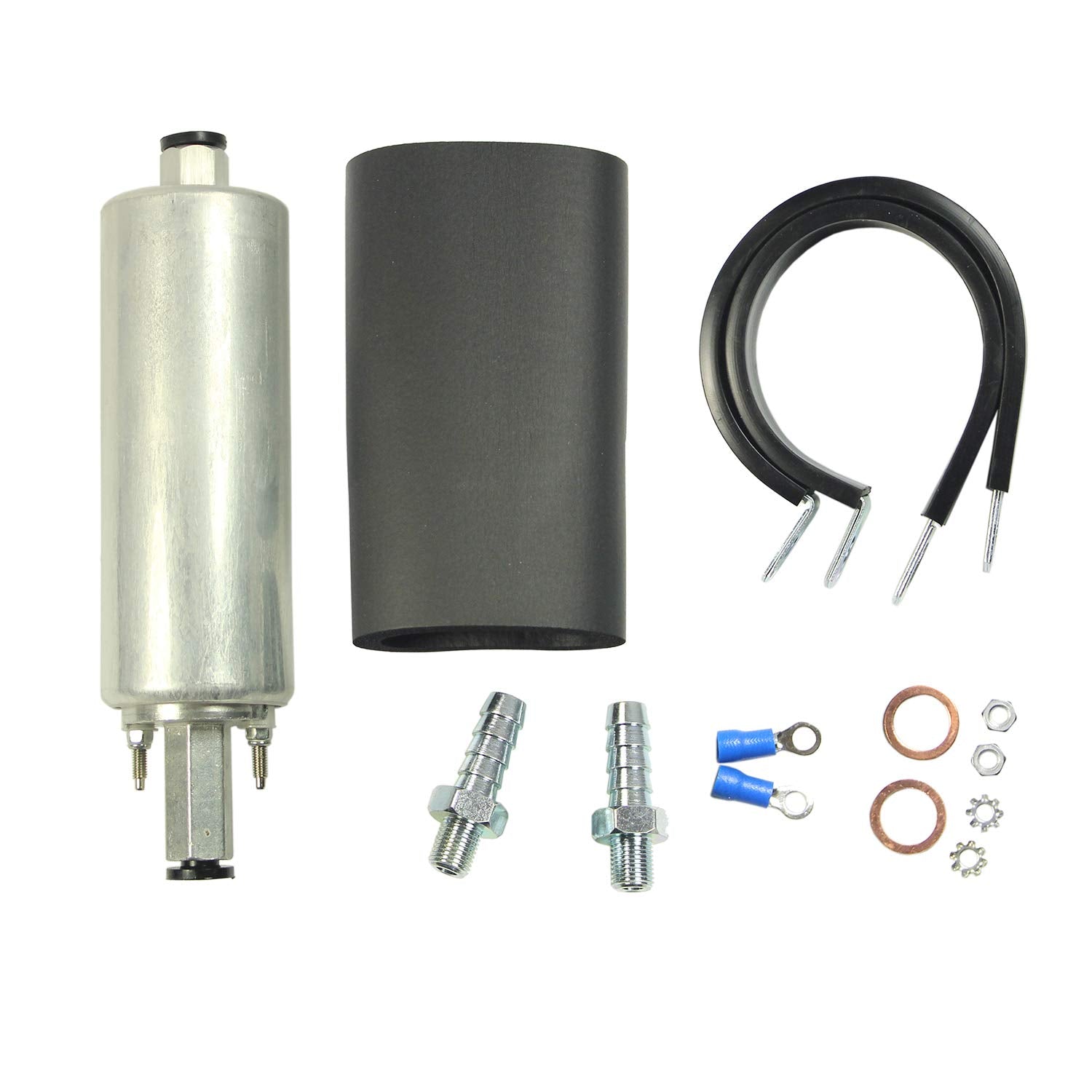JDMSPEED high-flow inline fuel pump exterior view for reliable delivery