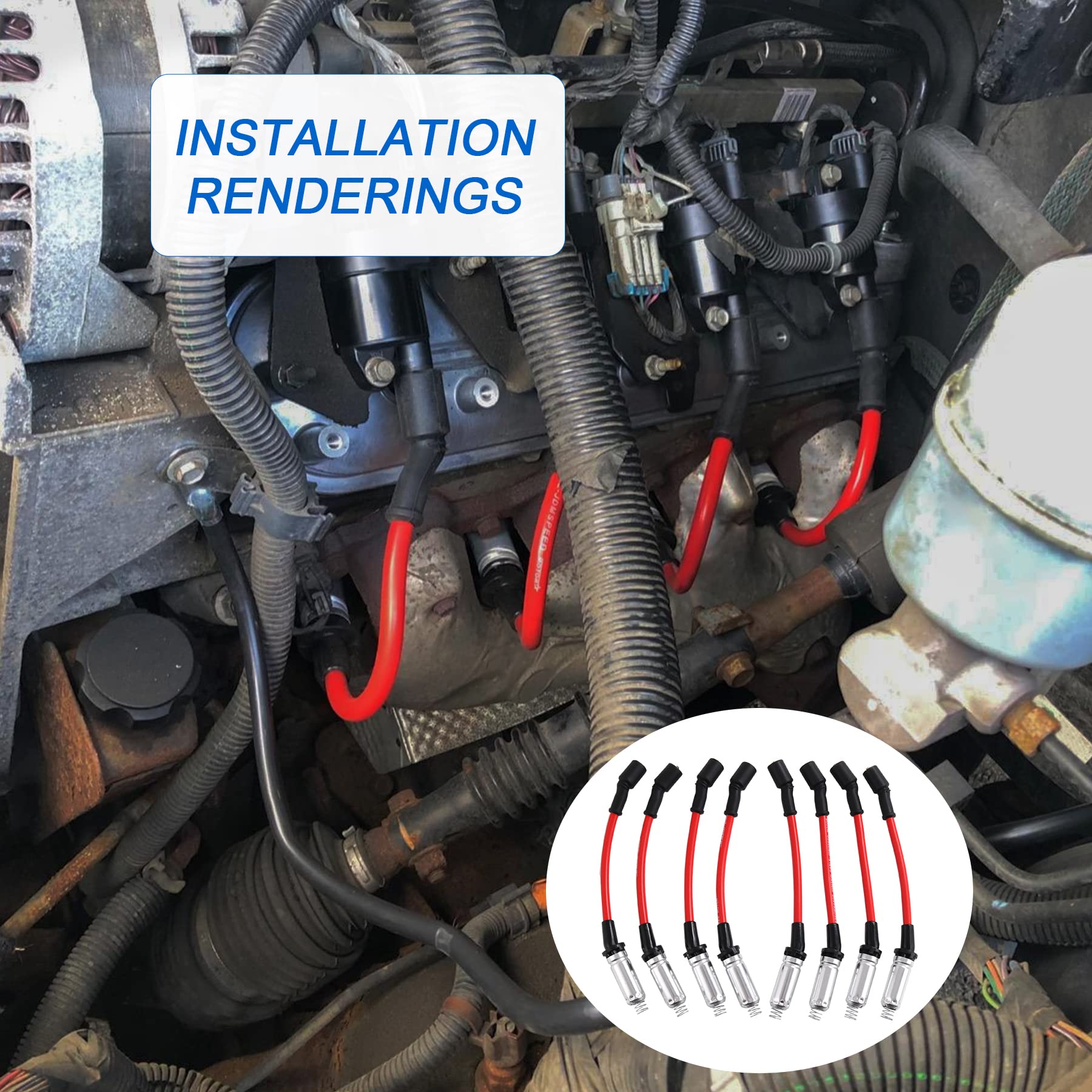 JDMSPEED high-temperature silicone boots image evokes engine bay durability