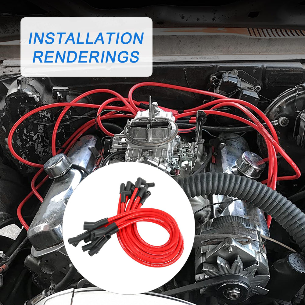 JDMSPEED ignition wires count 10 image, complete set for quick installation.