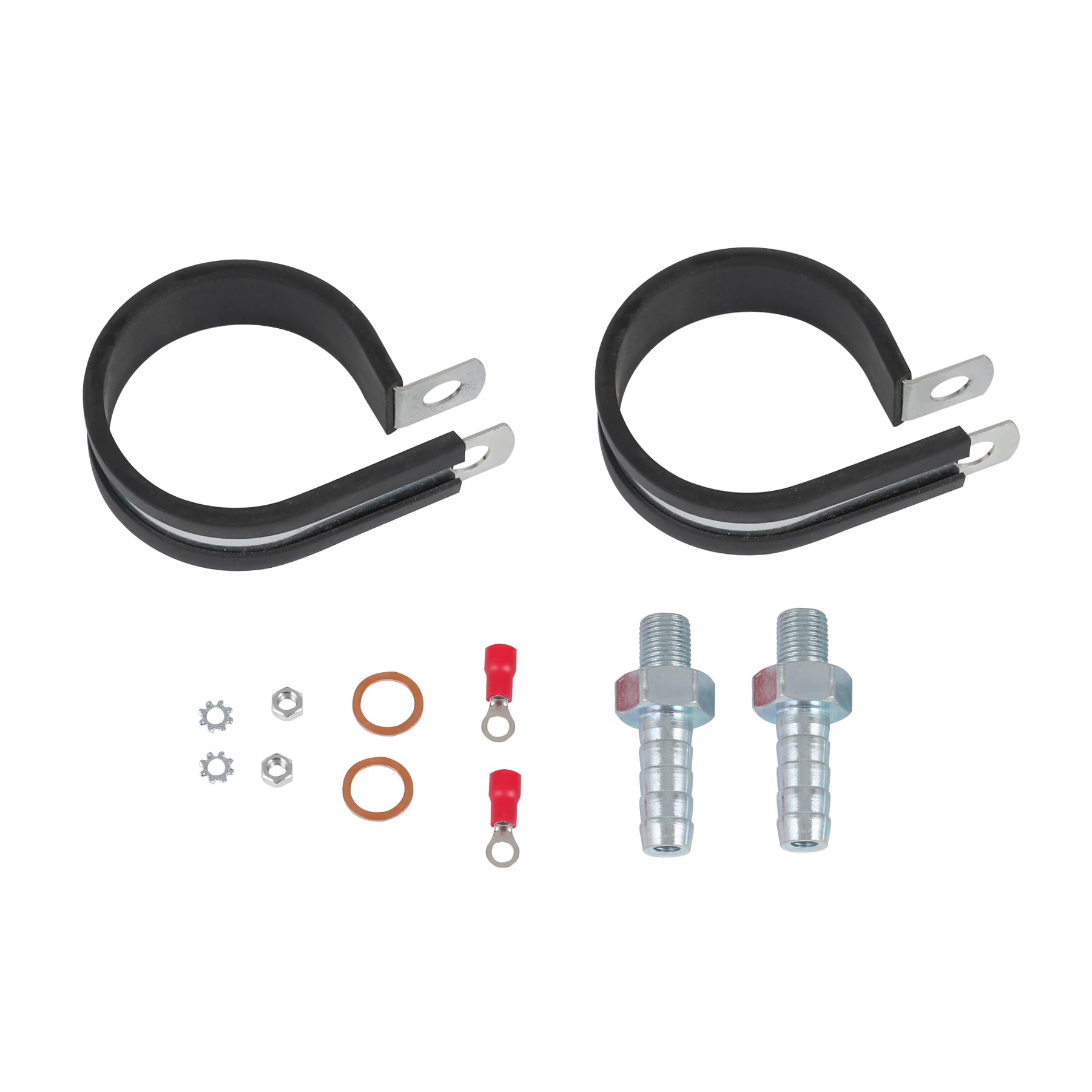 JDMSPEED mounting clamps, nuts and bolts for secure installation