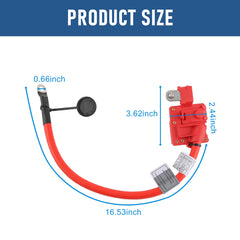 JDMSPEED OE-style battery cable maintains clean factory appearance.