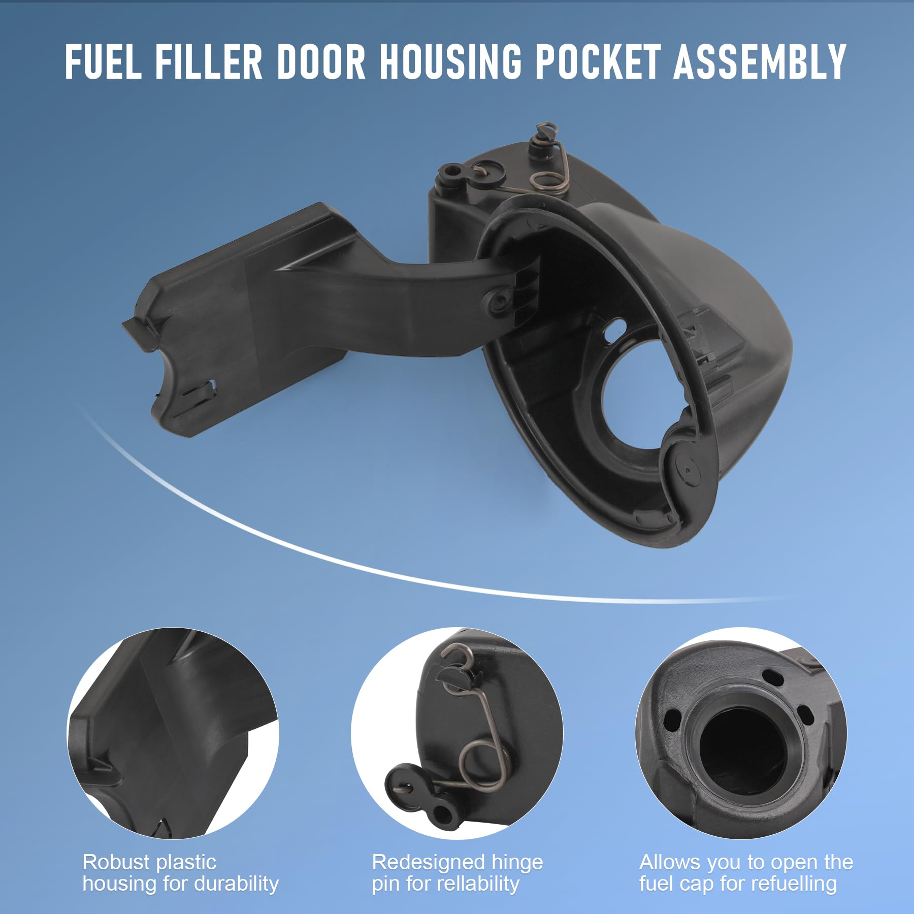 JDMSPEED OEM-style fuel door pocket replacement for Ford F-150