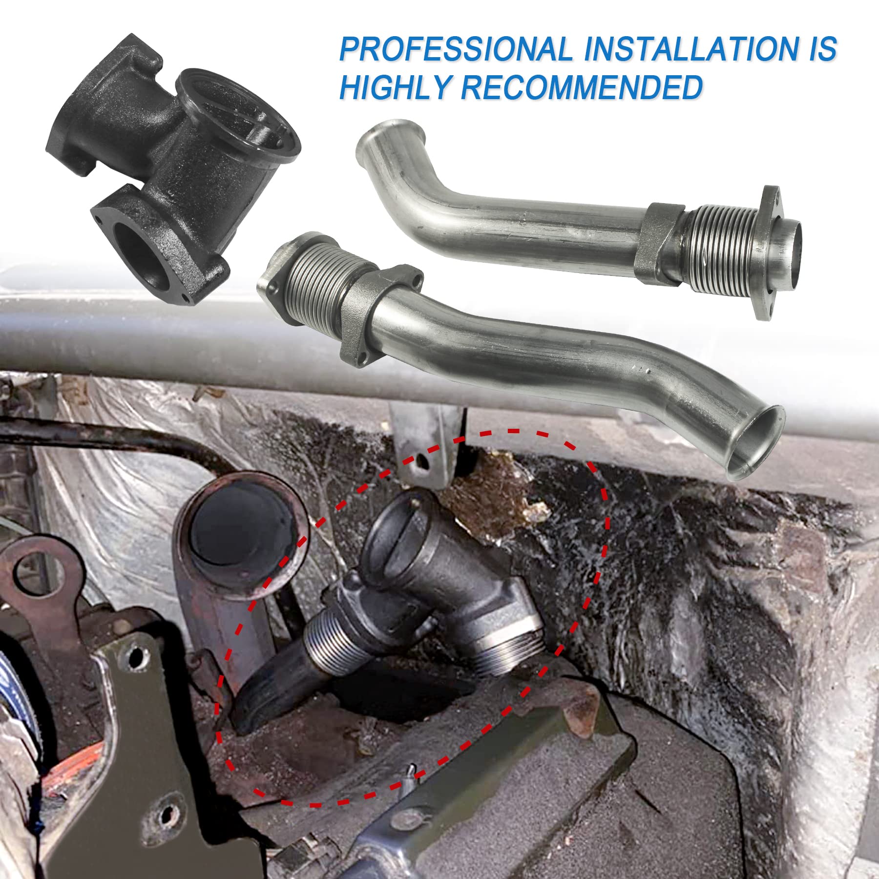 On-vehicle installation view shows straightforward fit for heavy-duty trucks