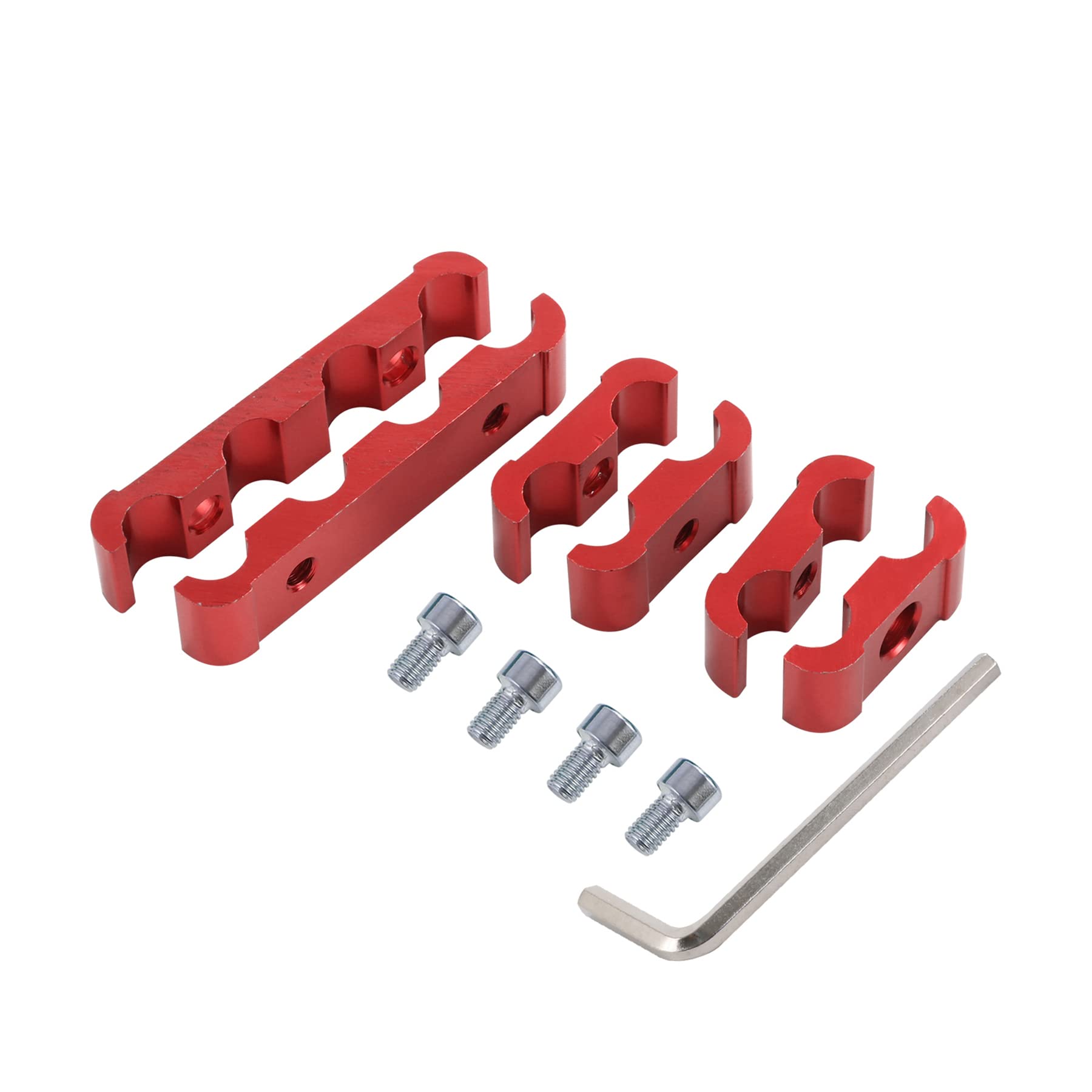 JDMSPEED 12-piece red kit ready for 8-cylinder racing cars