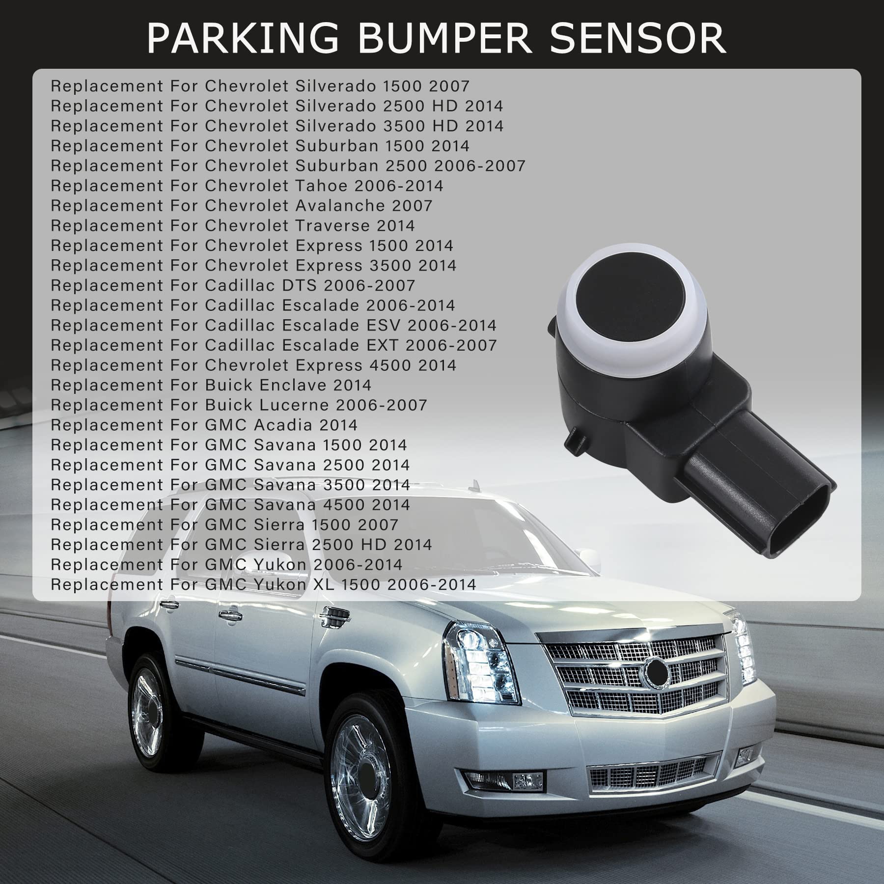 JDMSPEED GM-compatible parking sensor replacement enhances backup assist