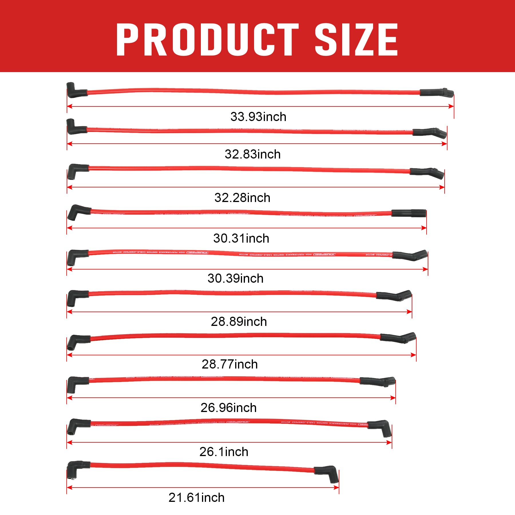 JDMSPEED premium silicone sheath image, high temperature protection and RF interference suppression.