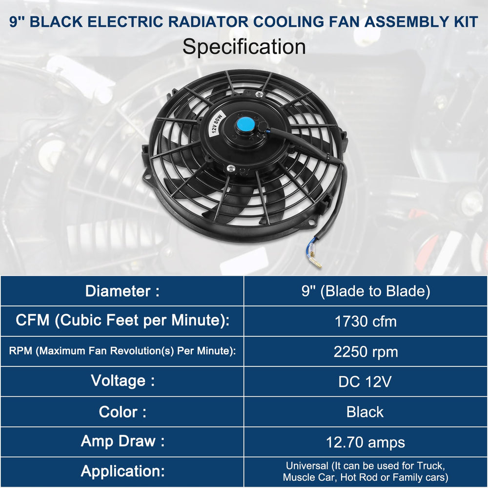 JDMSPEED push pull fan kit with adaptable mounting options for flexible installation.