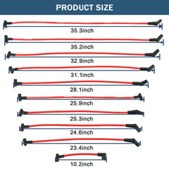 JDMSPEED Red 10.5mm spark plug wires highlighting Kevlar core durability