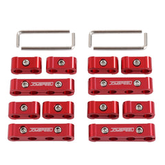 JDMSPEED 4-hole long red separator keeps spark plug wires neatly routed