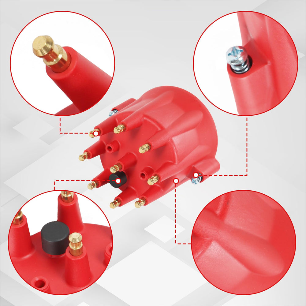 Red housing helps fast visual checks during maintenance