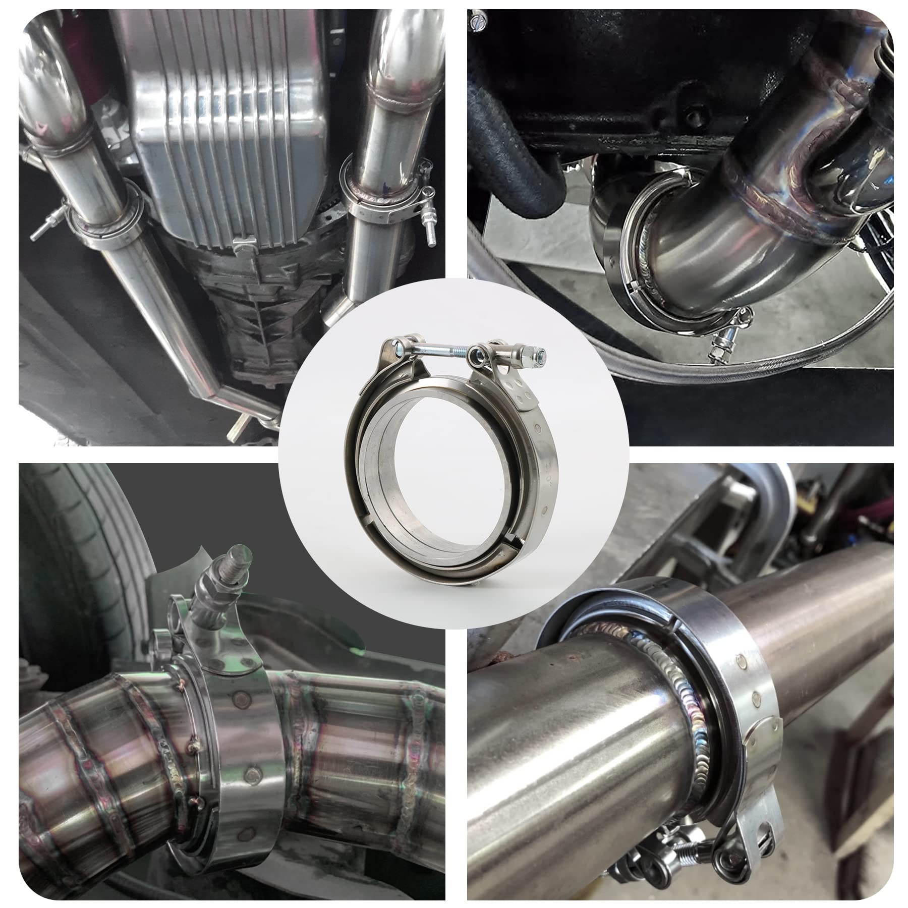 JDMSPEED universal 3in V-Band kit fits many turbo setups
