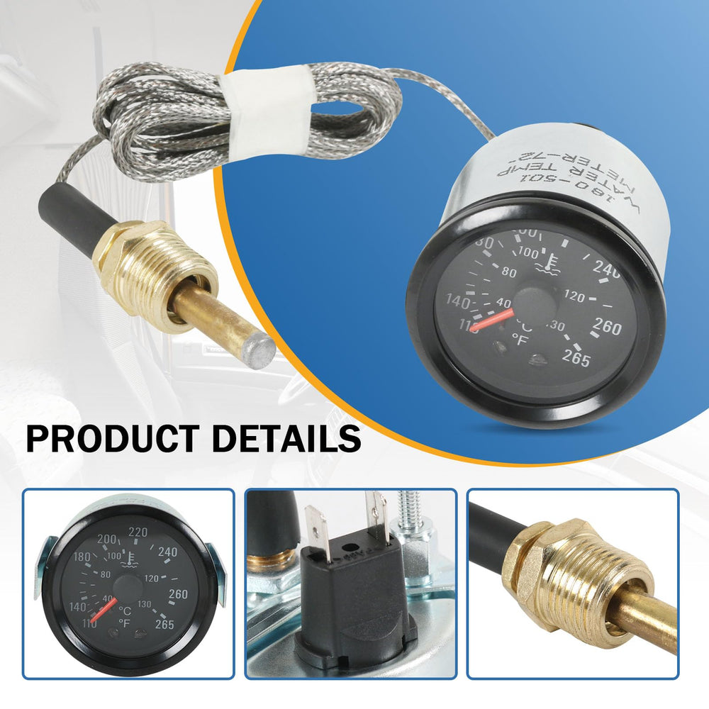 JDMSPEED yellow LED illuminates the dial for night readability.