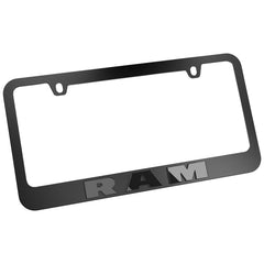 JDMstyle black license plate frame mounting holes for easy installation.