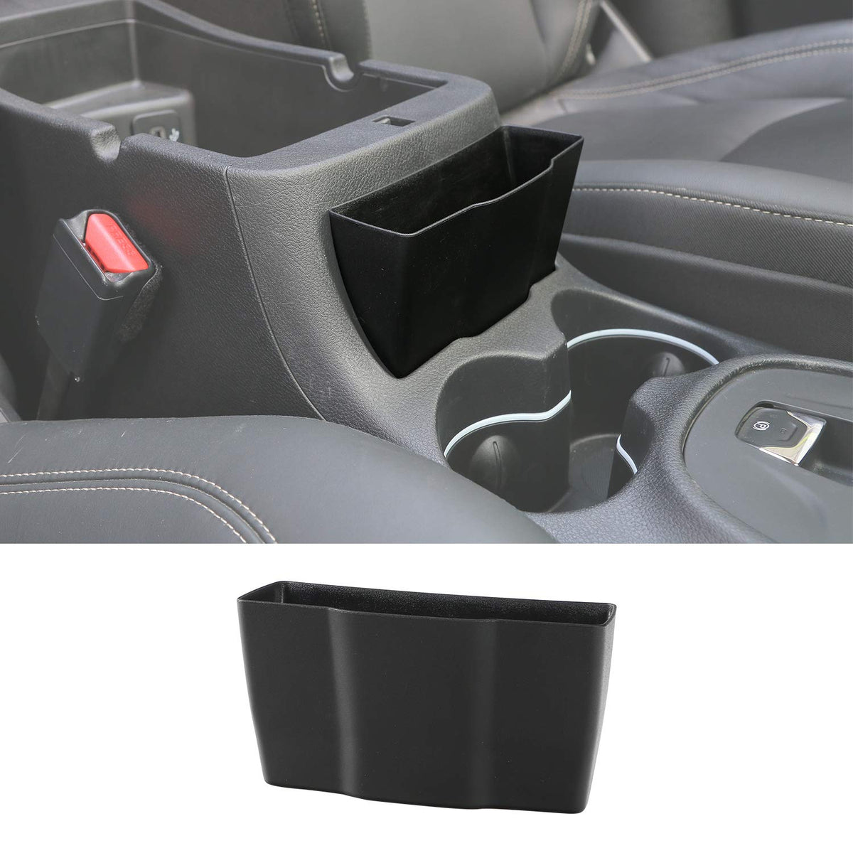 JeCar center console organizer fits Jeep Cherokee 2014-2019, keeping items neatly in reach.