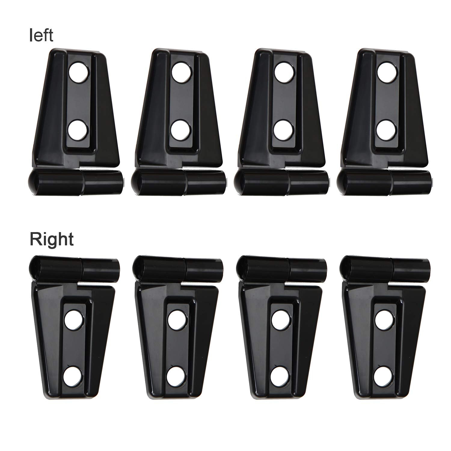JeCar ABS hinge cover provides durable protection for Jeep Wrangler JK/JKU hinges.