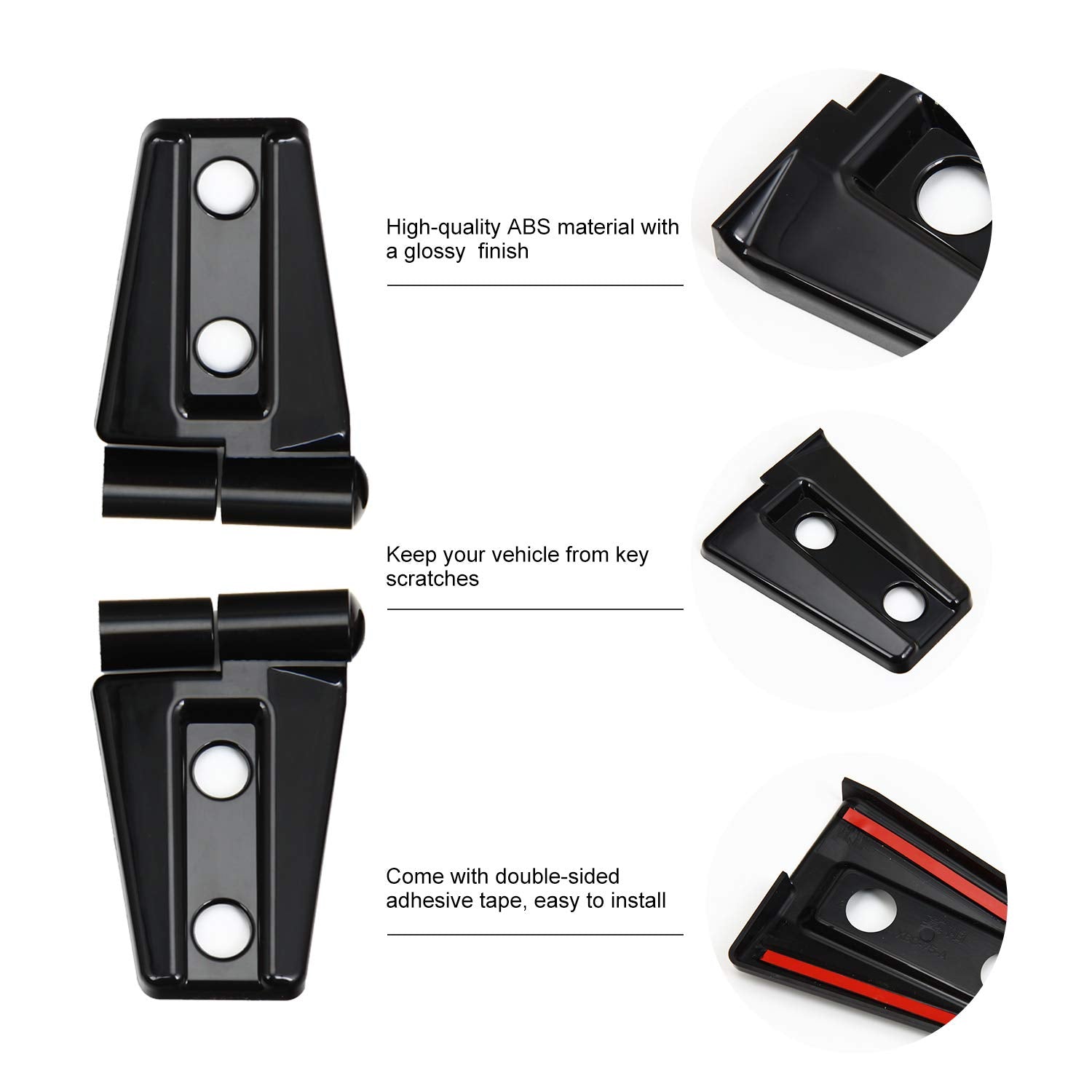 Easy installation demonstrates quick upgrade for your Jeep Wrangler hinges.
