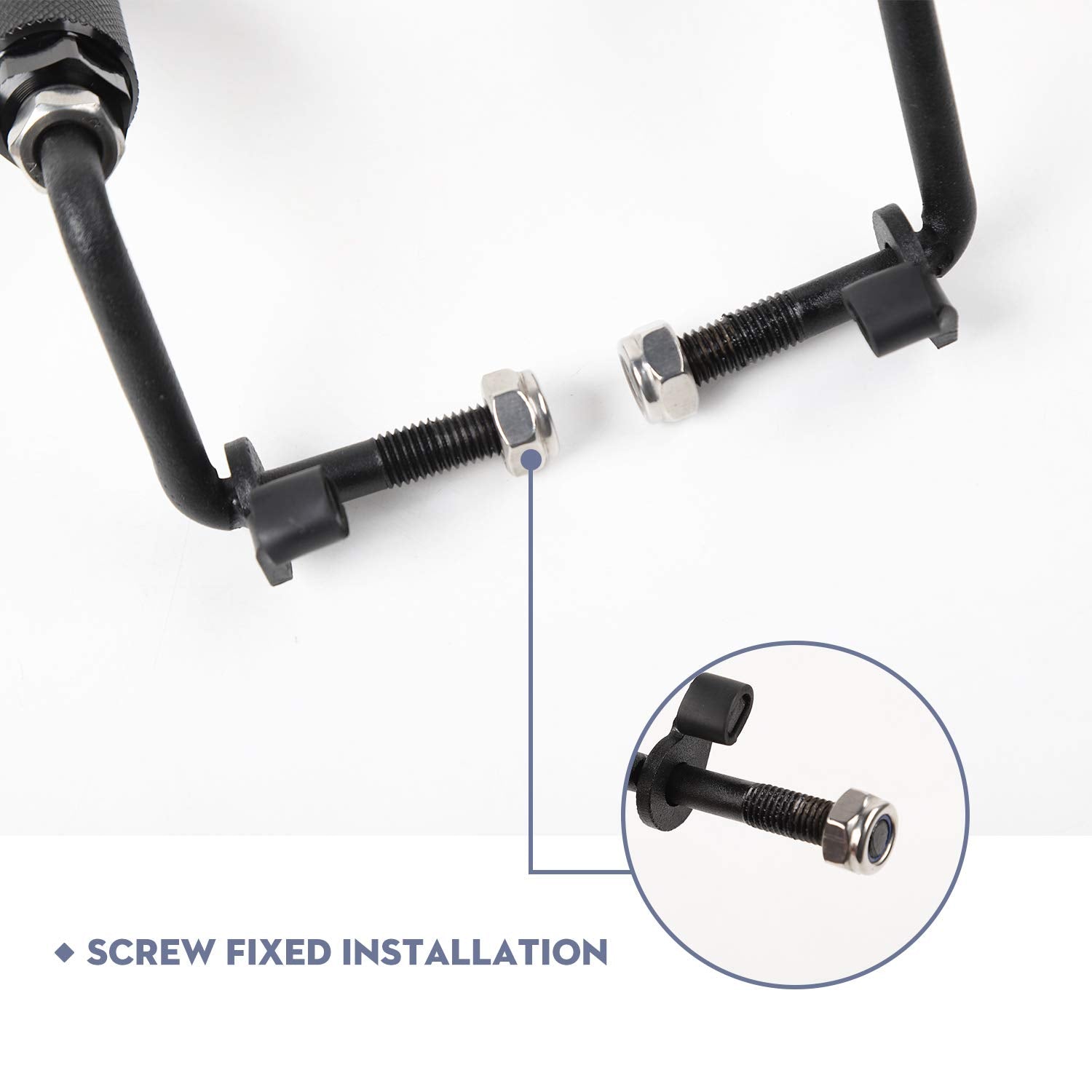 JeCar foot pegs enable door-off rides with relaxed feet and breeze