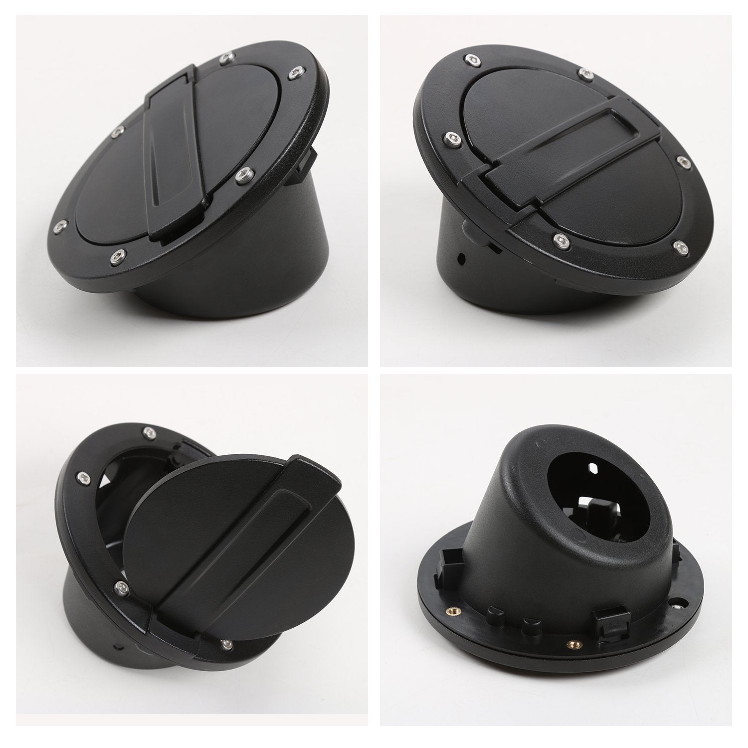 JeCar gas cap on Wrangler JK enhances exterior aesthetics