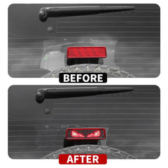 JeCar high mount brake light decal installed on Jeep Wrangler for rugged styling