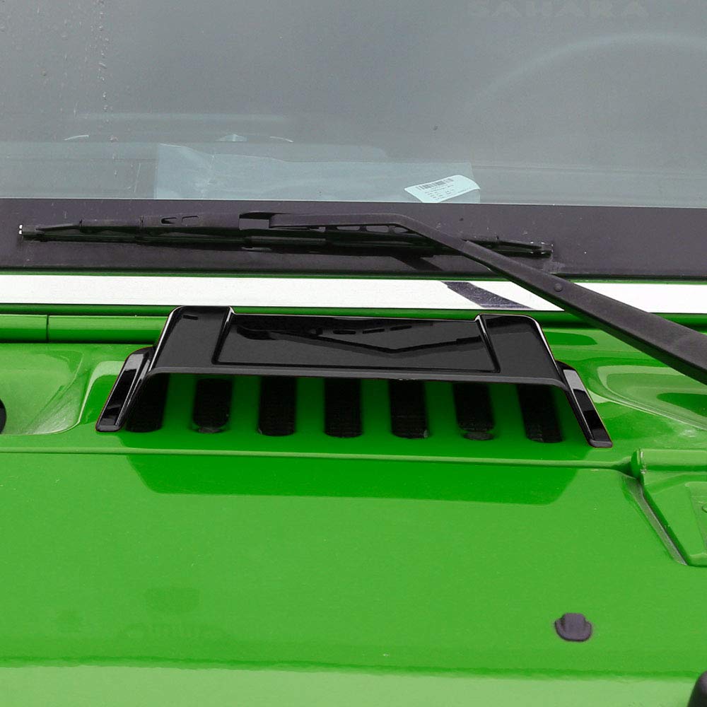 JeCar hood vent scoop with self-adhesive tape, simple install.