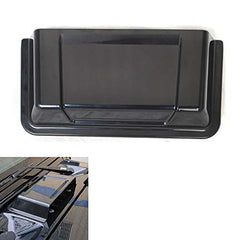 JeCar hood vent scoop installed on Jeep Wrangler, quick adhesive install.