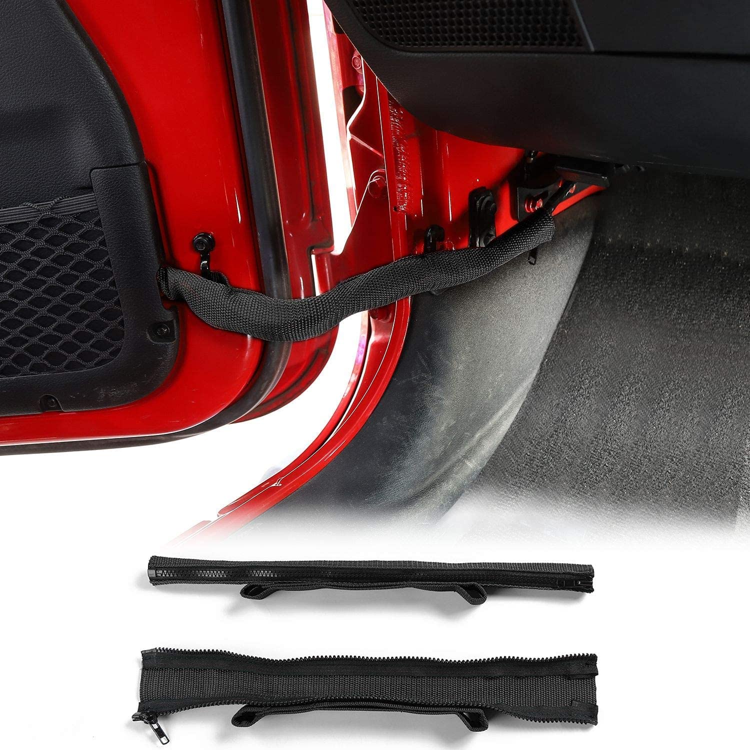 JeCar durable nylon webbing door strap reinforces Jeep door control
