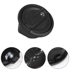 JeCar Jeep JL fuel door cover with aluminum base improves durability and fit.