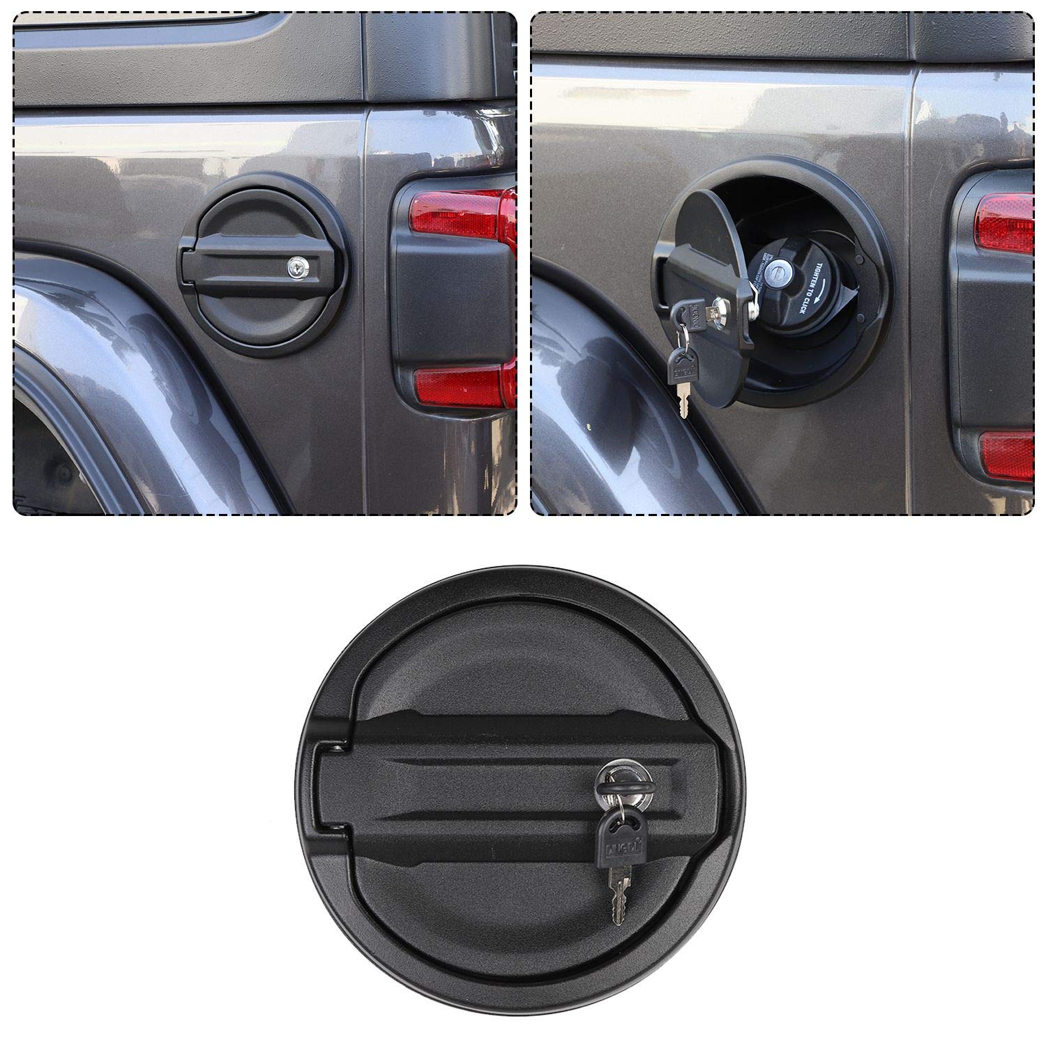 JeCar off-road appearance upgrade complements Wrangler accents during adventures.
