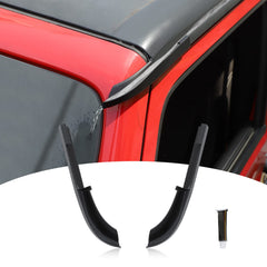 JeCar JK hardtop rain gutter extension protects Wrangler windows from rain