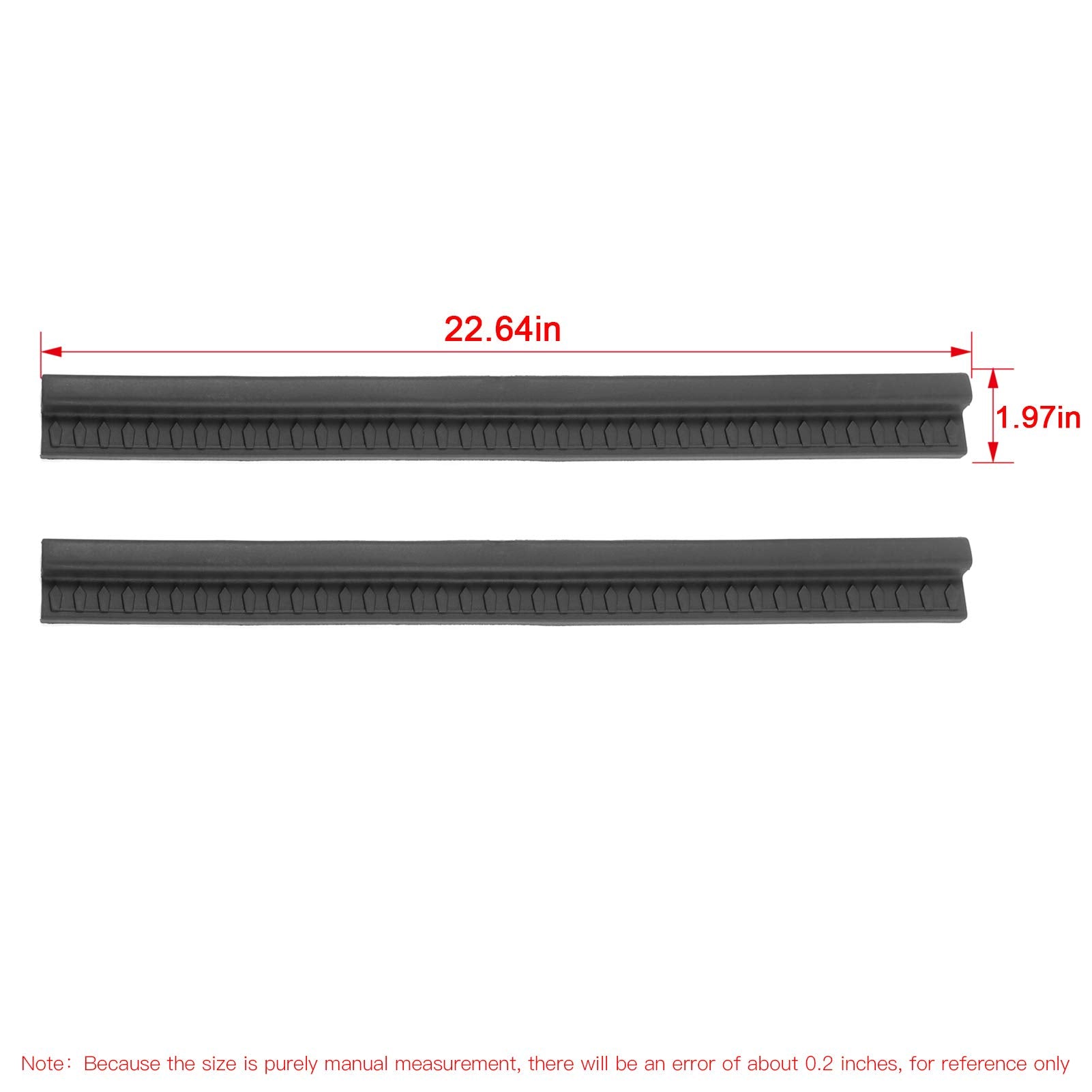 Jecar door sill guard set fits 1997-2006 Jeep Wrangler TJ.