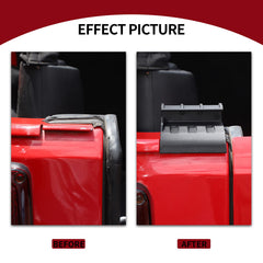 JeCar soft-top rear window clip right keeps tailgate area stable.