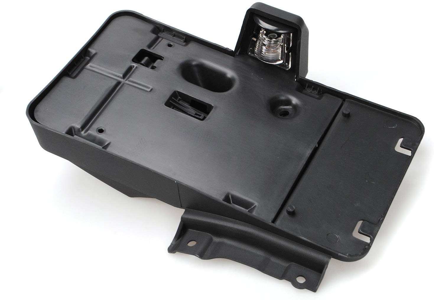 JeCar Wrangler JK rear license plate mount with light for improved visibility and OEM look