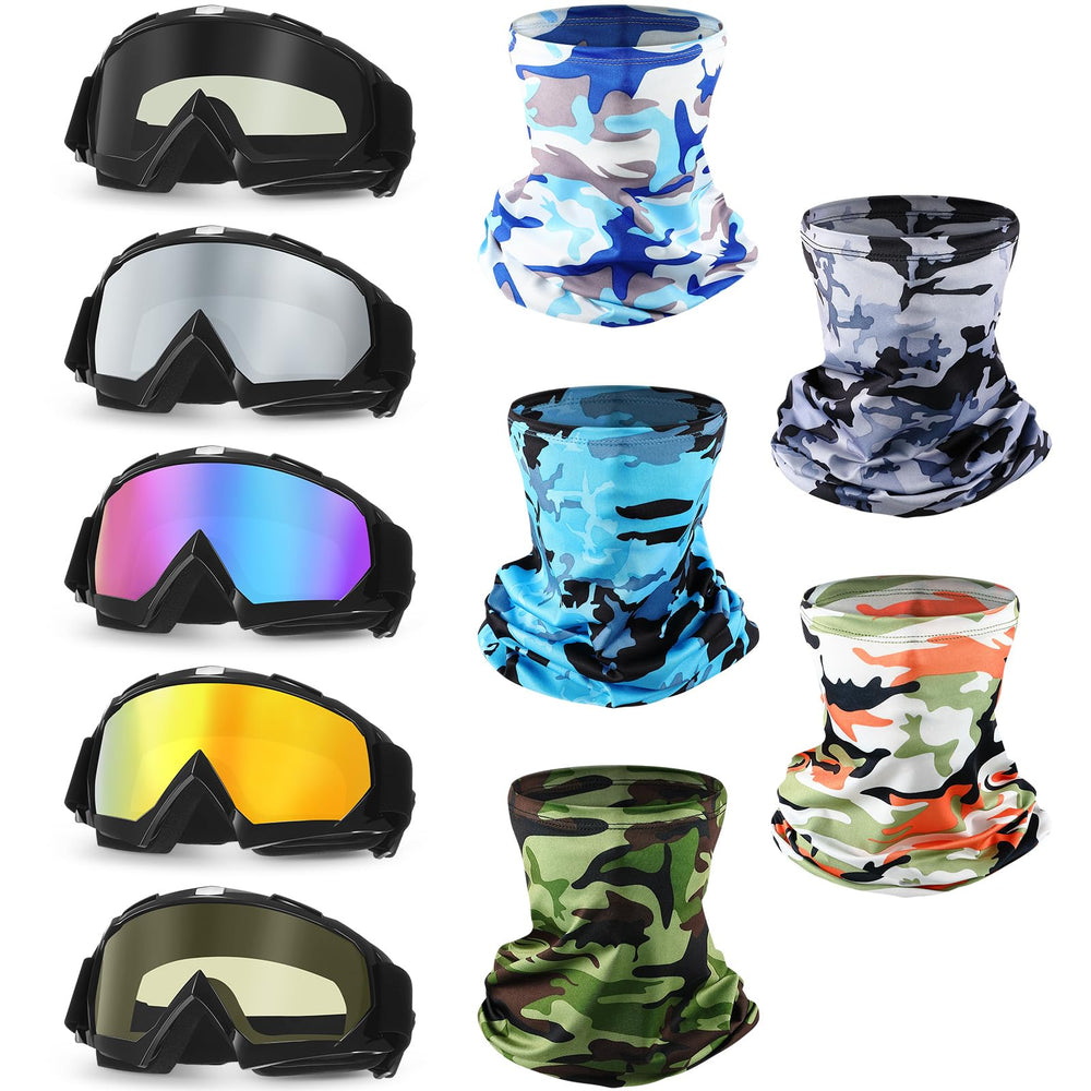 Jecery dirt bike goggles with clear lens for wind protection during rides