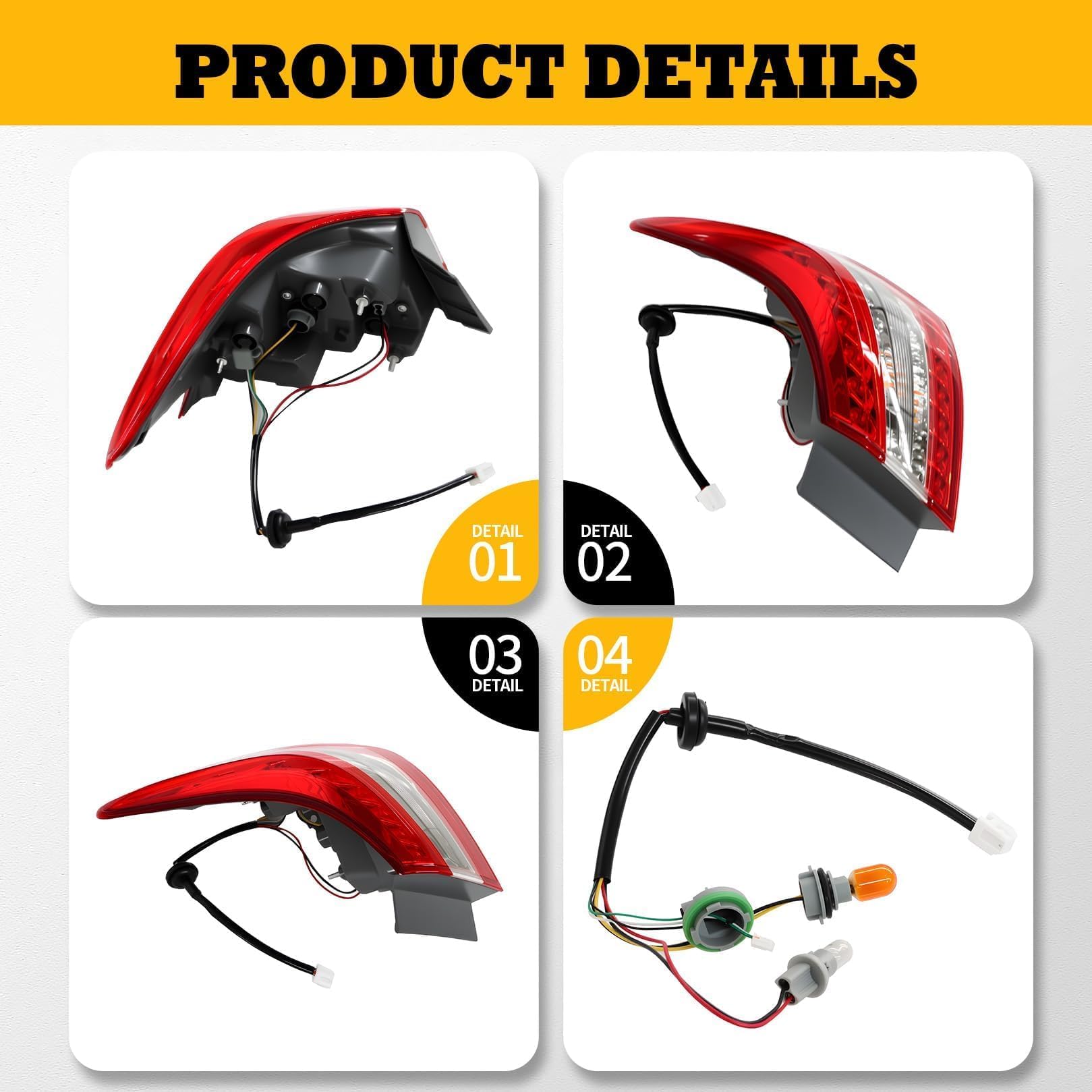 Jecoupoon 265503SG0A compatible taillight supports reliable signaling and quick installation.