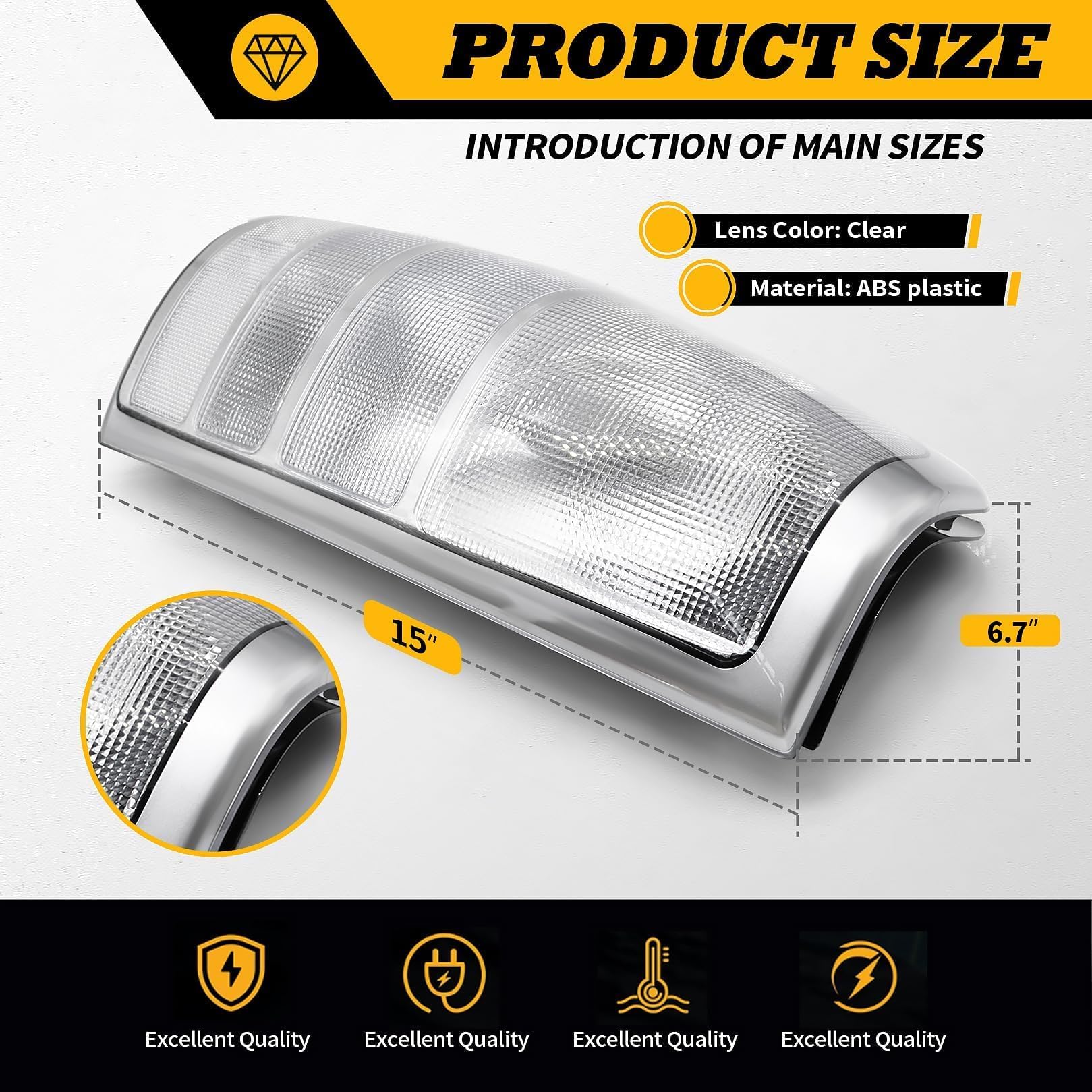 Jecoupoon clear tail-light assembly for Sierra 1999-2006 maintains modern styling