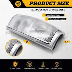 Jecoupoon clear tail-light assembly for Sierra 1999-2006 maintains modern styling