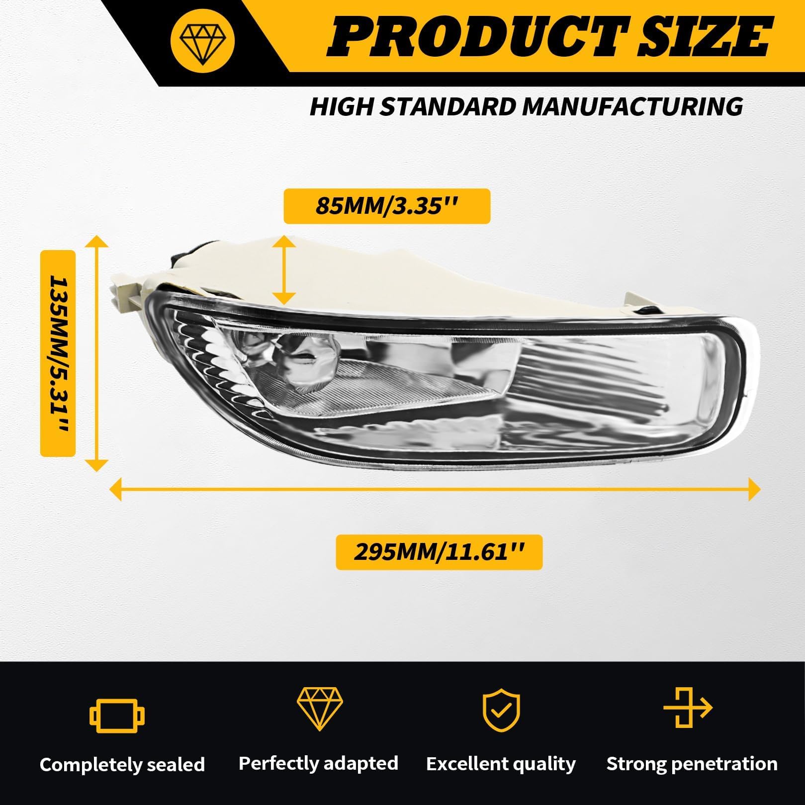 Jecoupoon Corolla right fog light for improved road lighting